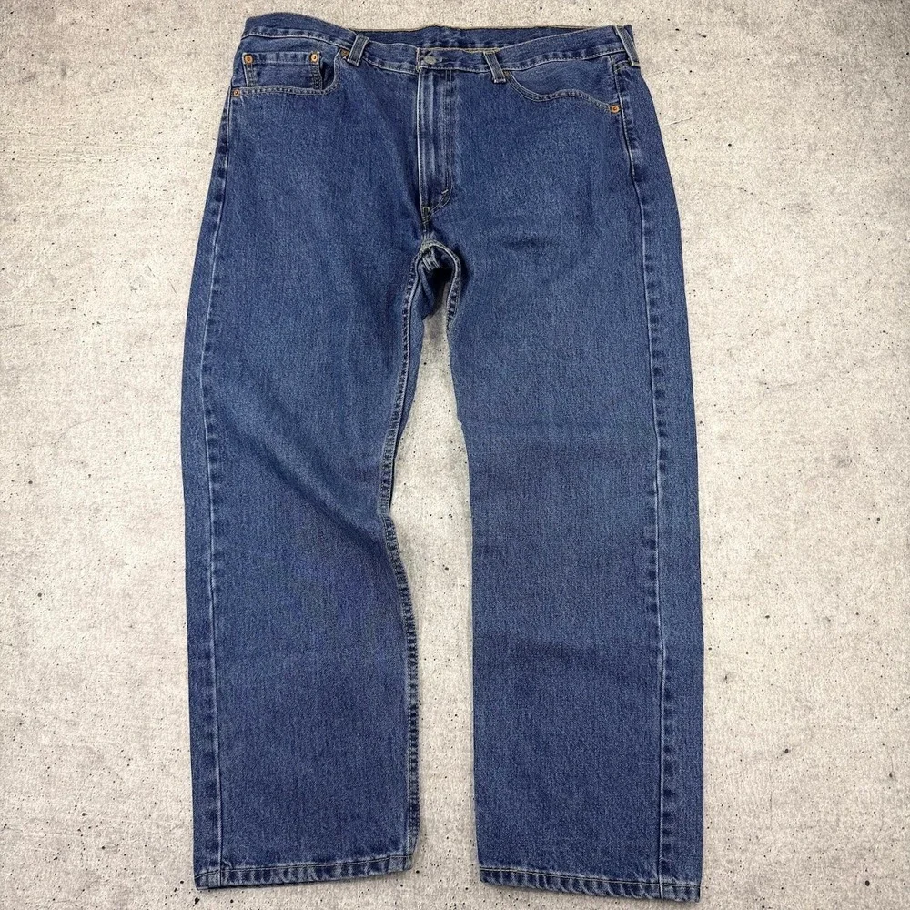 Levis‎ 505 Regular Fit Mens Jeans Blue Straight Leg Denim 40x30 (40x29)