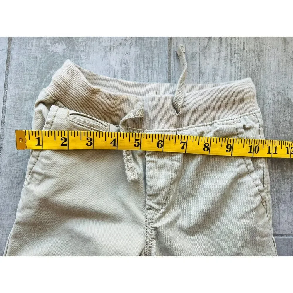 BABY GAP Toddler Boys Khaki Chino Elastic Waist Pants School Casual Dressy 4T 4