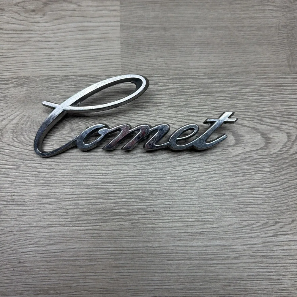 COMET Car Chrome Logo Emblem‎ Badge OE OEM Genuine Vintage 1960's-1970's