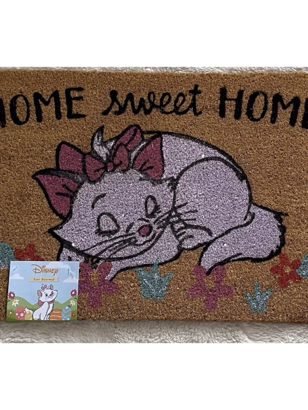 Disney The Aristocats Marie Home‎ Sweet Home Coir Welcome Door Mat 18” X 28” NEW