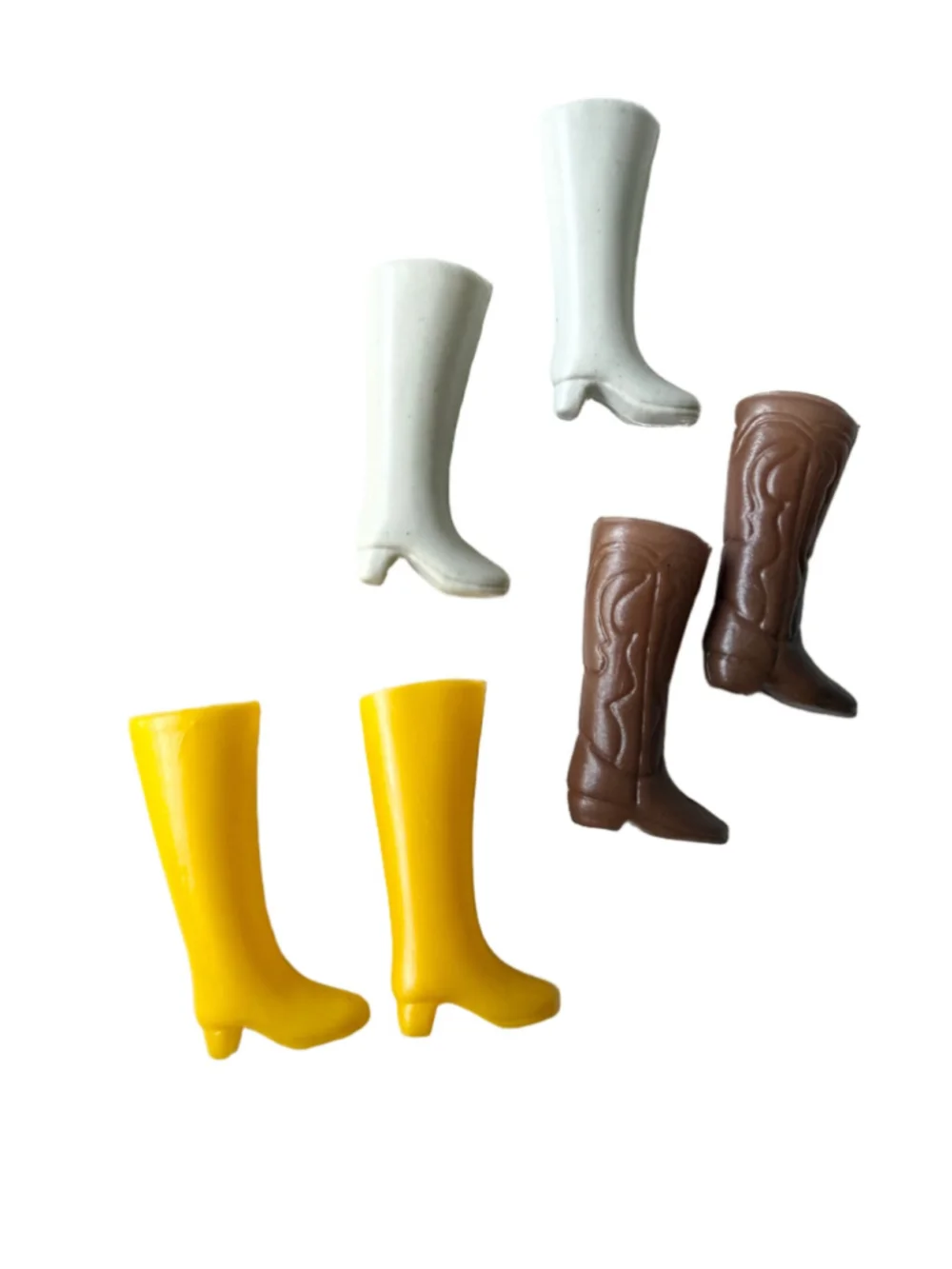 Vintage Barbie & Friends - clone - 3 pairs of Tall Knee High Boots cowboy