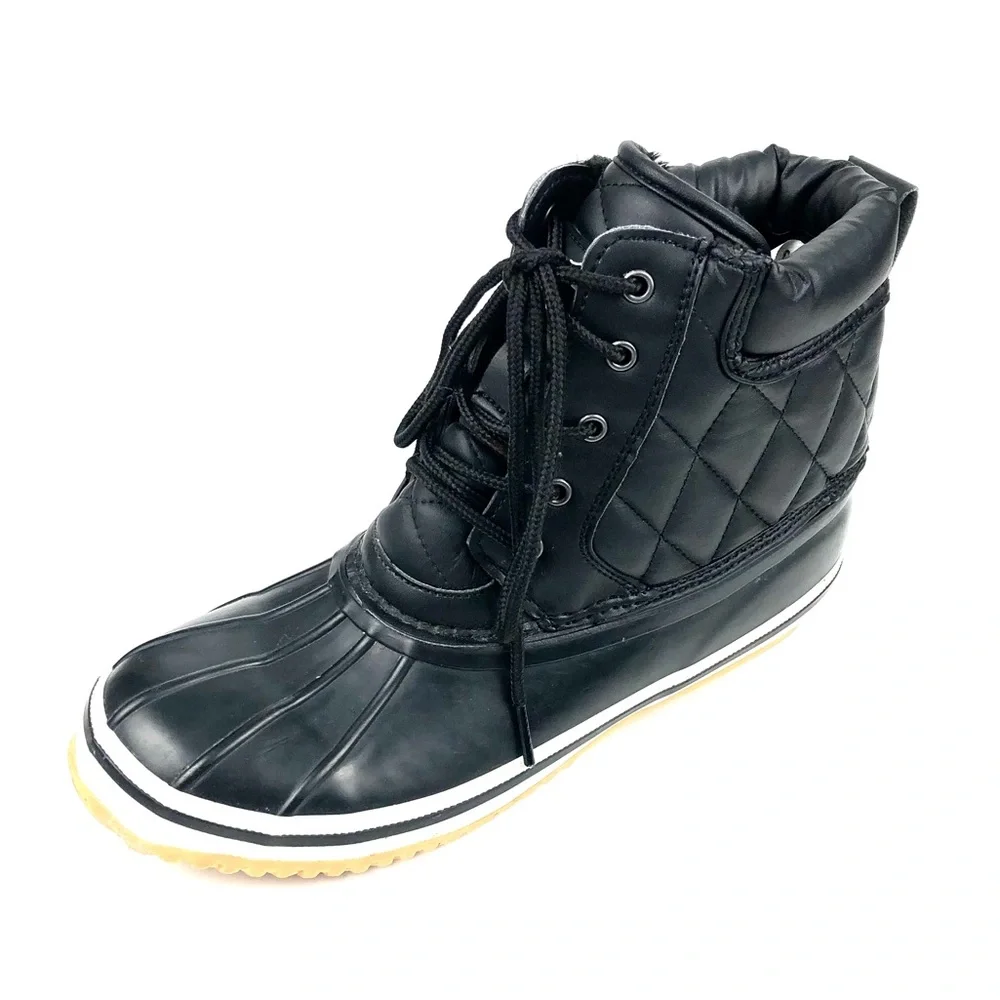 Polar Womens Black Waterproof Winter Boots Size 40 (US 9)