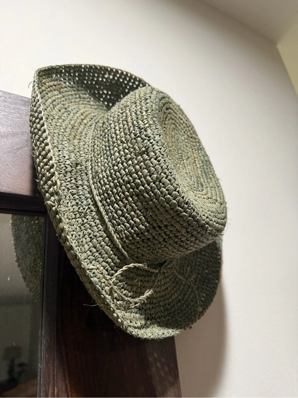 Scala  Straw Hat Womens One Sz  Natural Woven Olive Gree