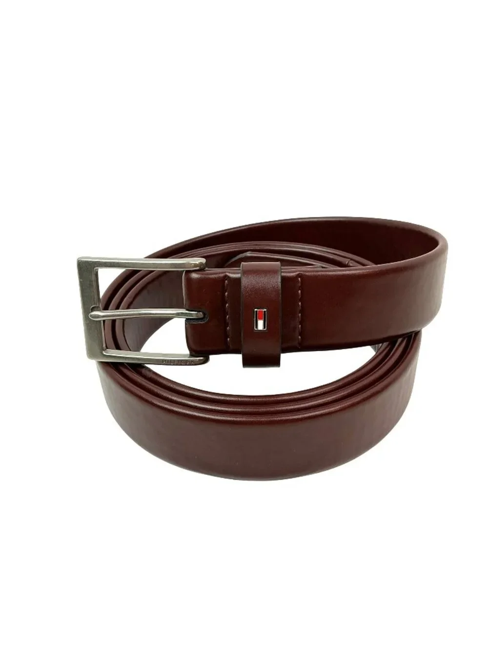 New Tommy Hilfiger Soft Faux Leather Belt Mens 54-55 Brown
