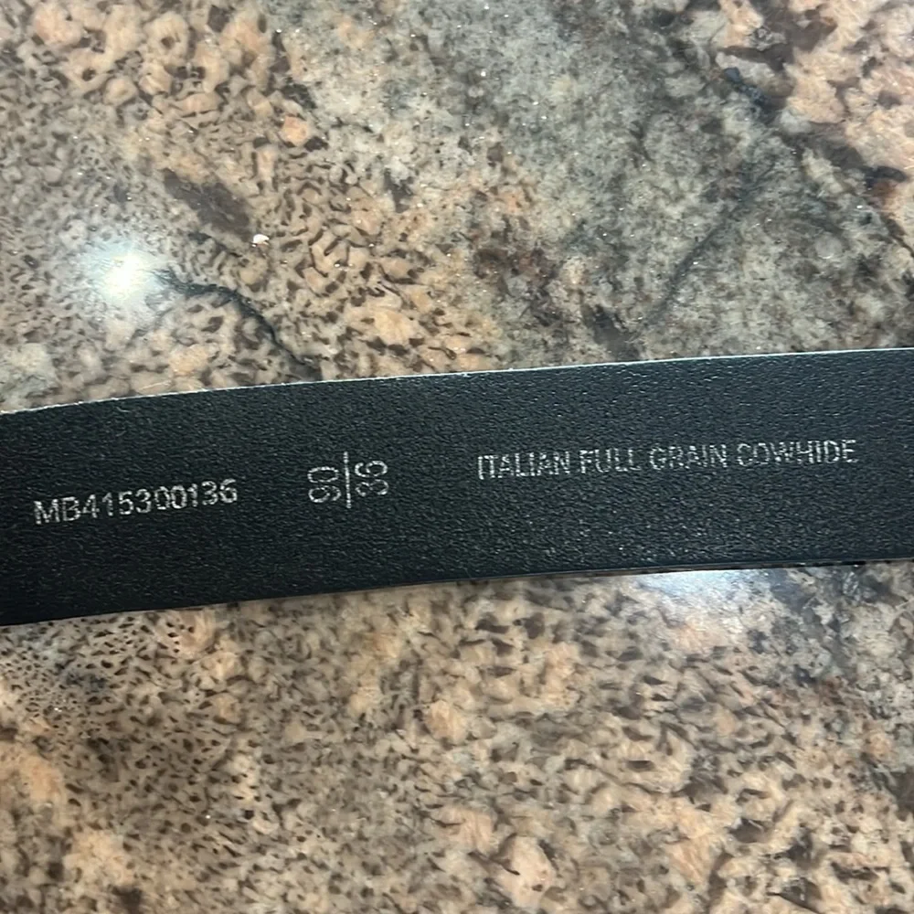 Fossil Men's Black Leather Belt