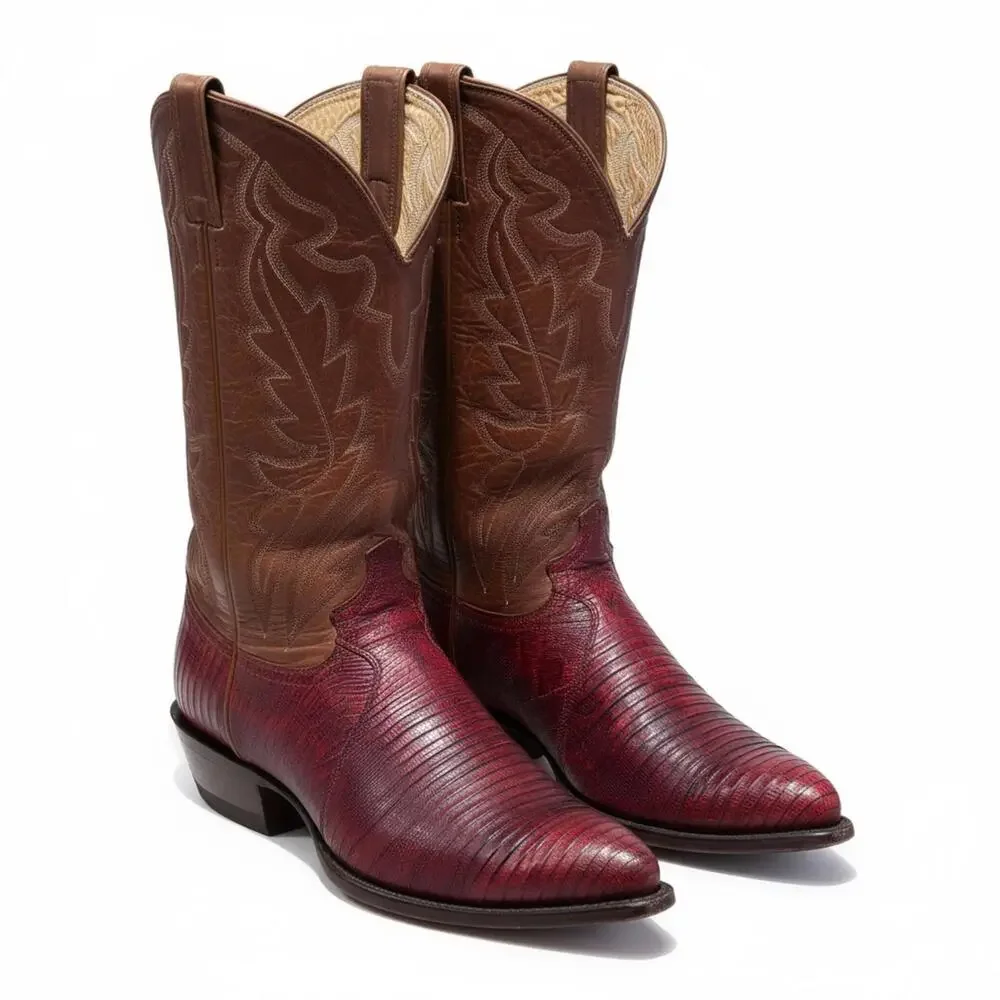 Pre Owned‎ Exotic Lizard Skin Cowboy Boots style #8301 sz 10D