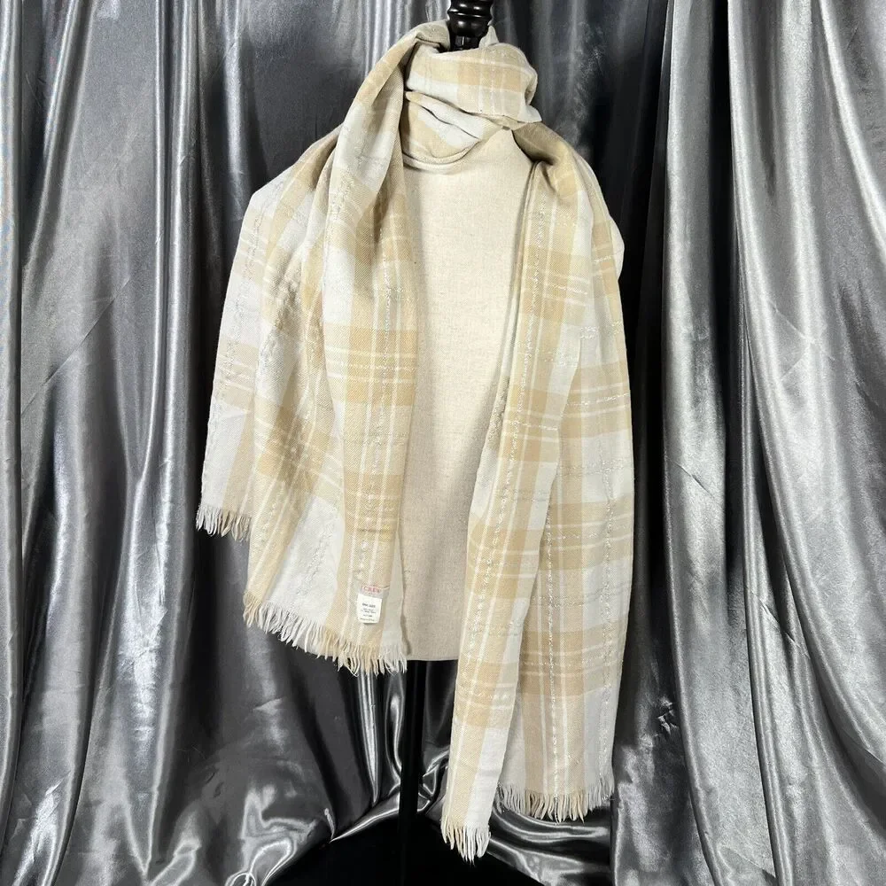J. Crew Lambswool Plaid Scarf 76