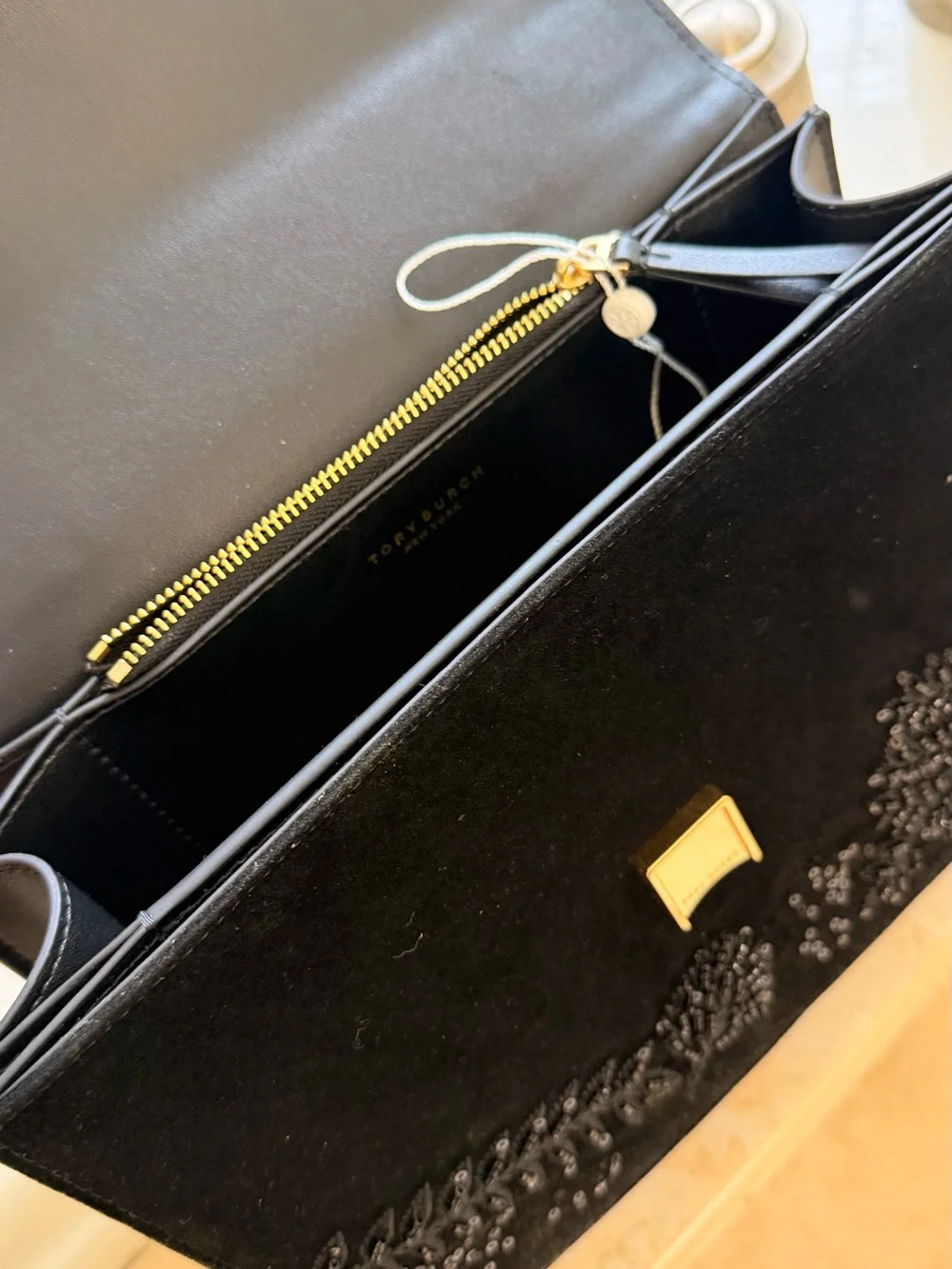 Tory Burch black velvet
