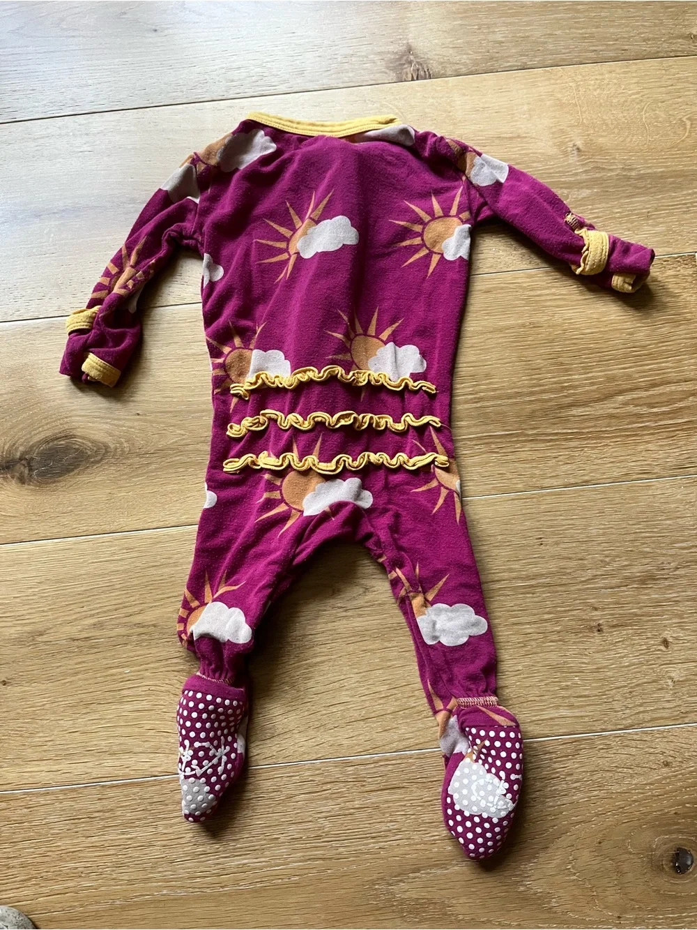 Kickee Pants magenta footed