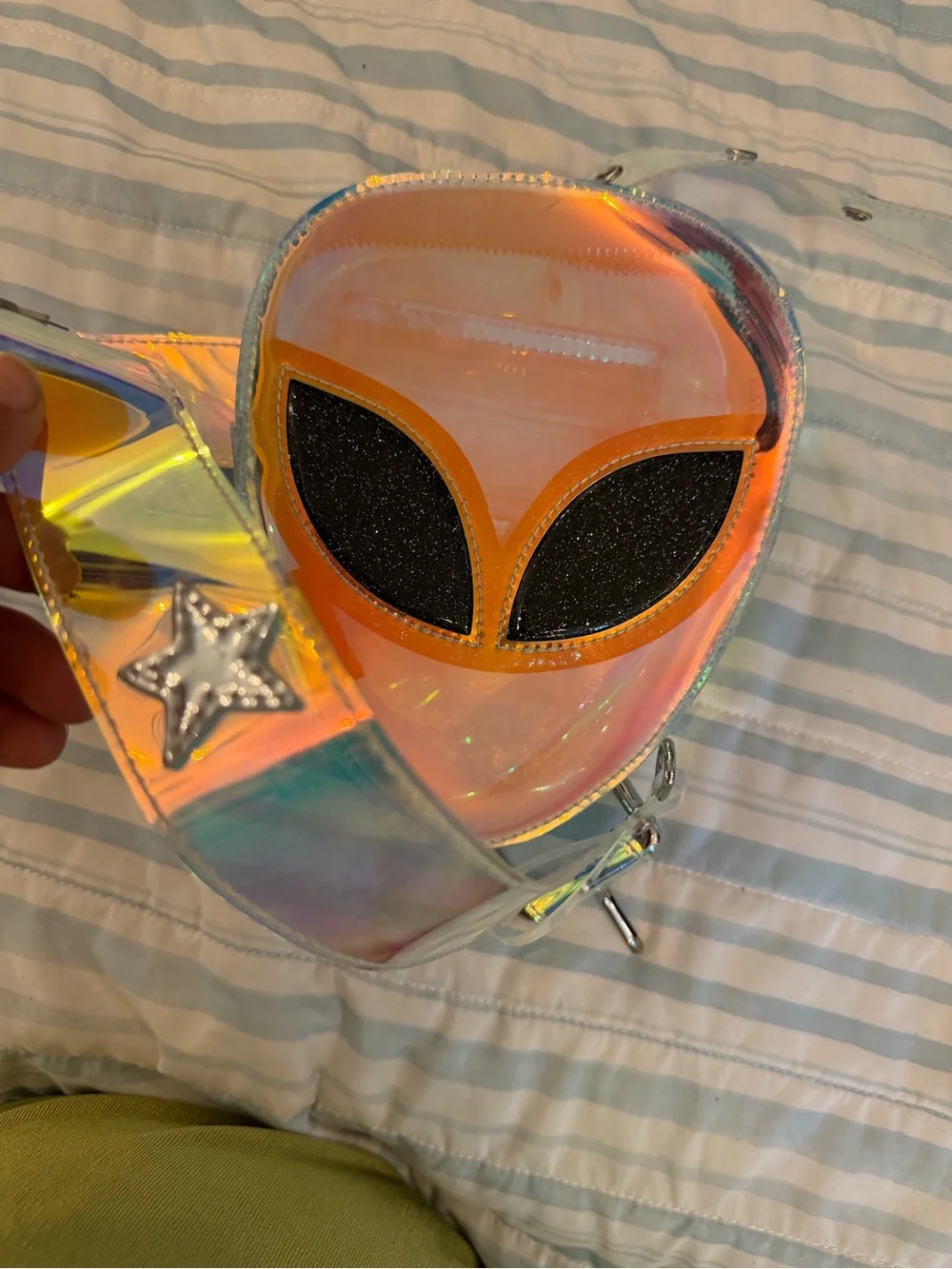 Dolls Kill holographic alien