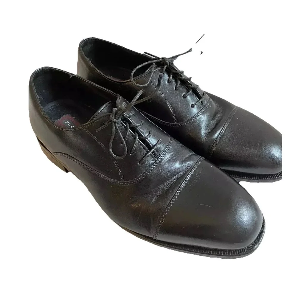 Florsheim Men's‎  Shoes 9D Black Comfortech Low-Top leather  Lace-Up