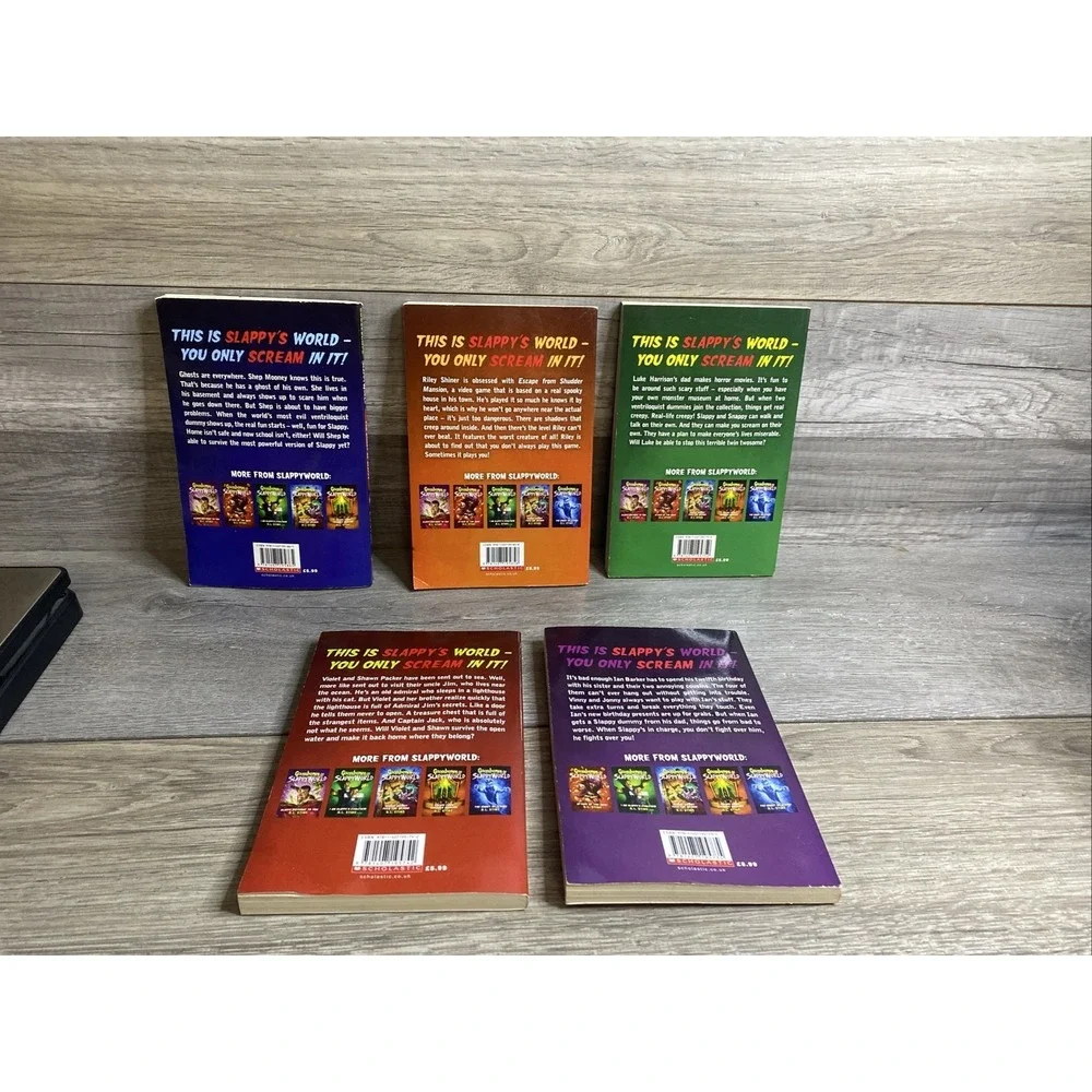 Lot of 5 Goosebumps Books 1 Slapped Birthday To You 2, 3, 5 &6‎