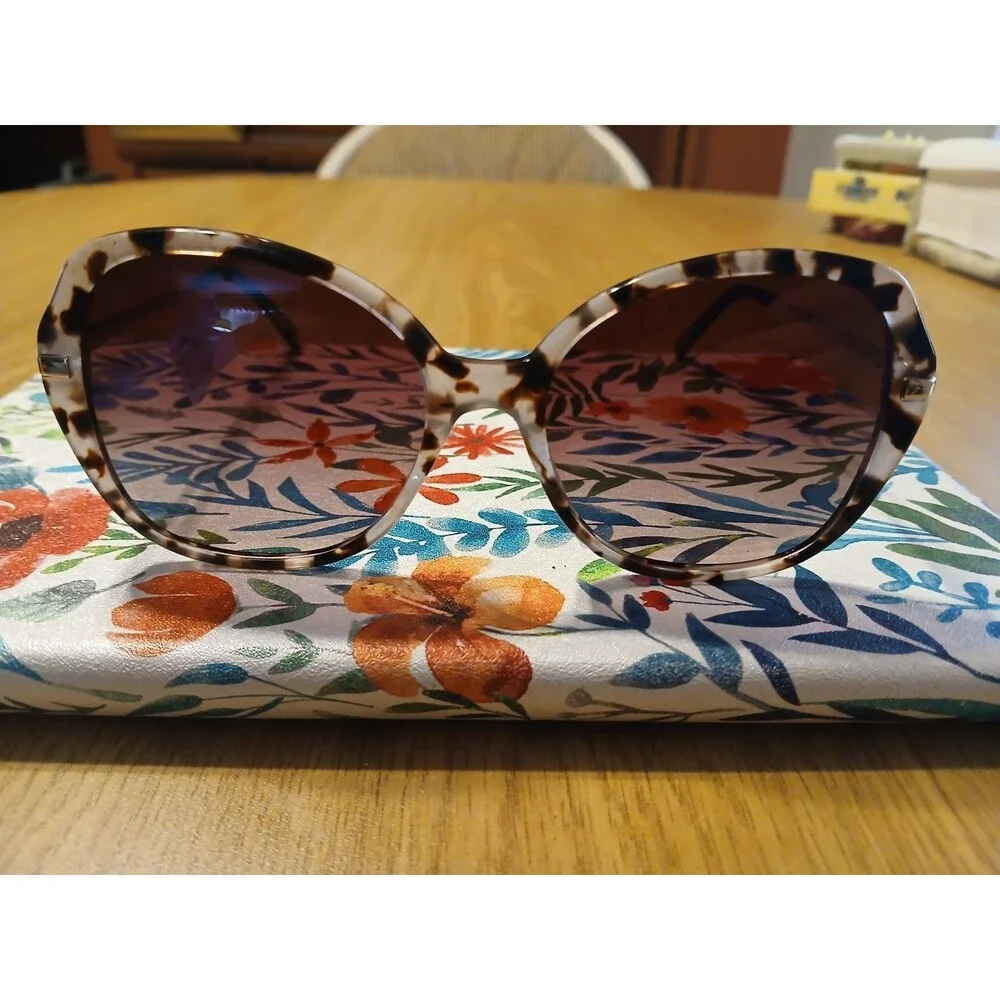 Keo Kimber Womens Sunglasses Designer Marbled Multi Colored Retails $59 #S9