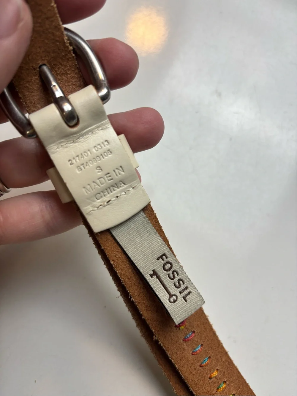 Fossil leather rainbow