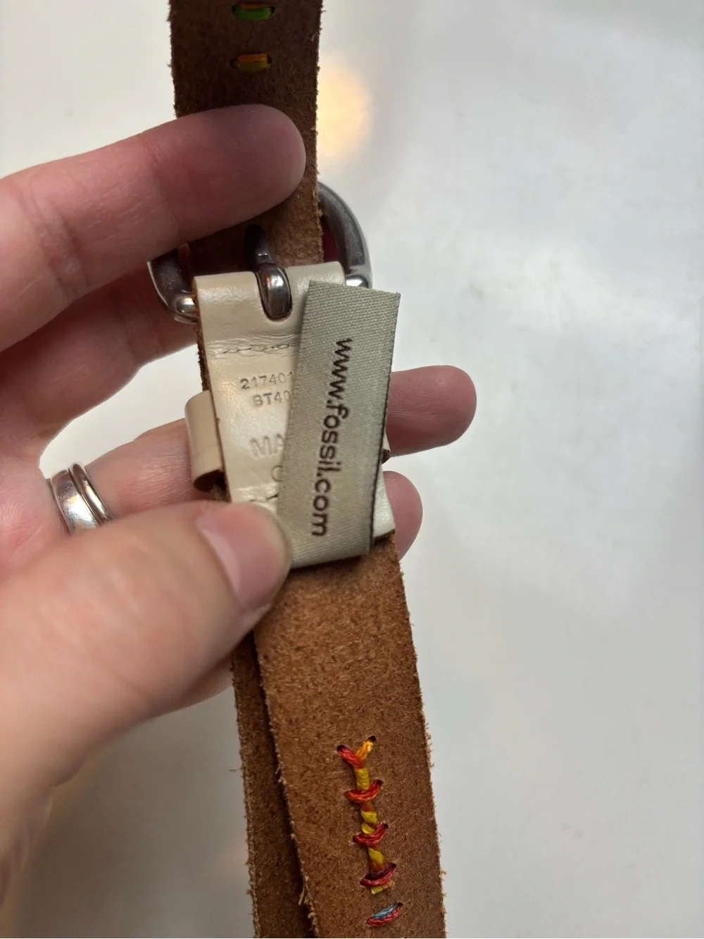 Fossil leather rainbow