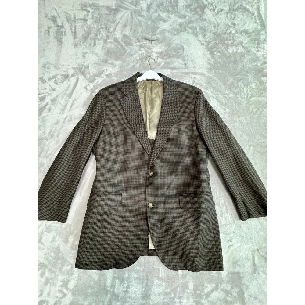 Vintage Corbin LTD Mens Houndstooth Blazer Jacket‎ 2 Button Professional