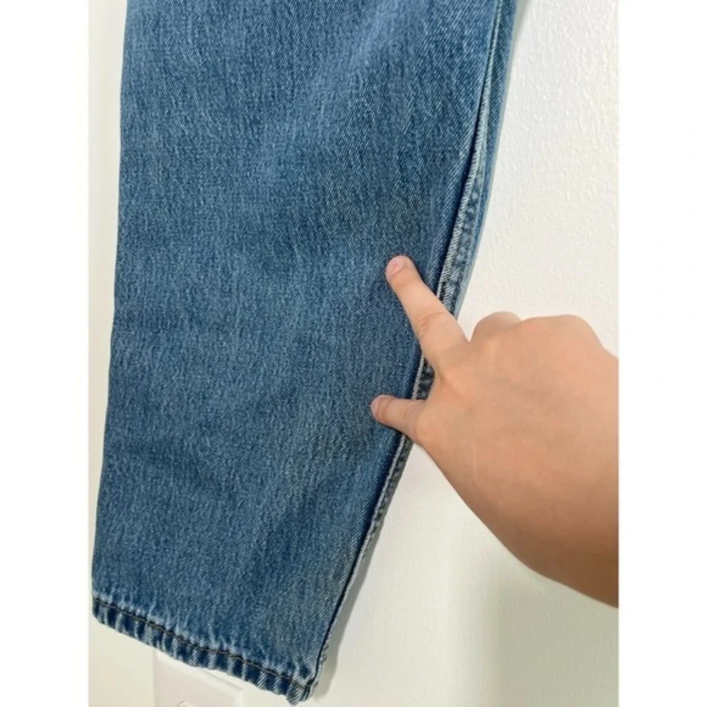 Levis 505 Jeans Mens 36x30 Blue Regular Straight Mid‎ Rise Medium Wash Denim