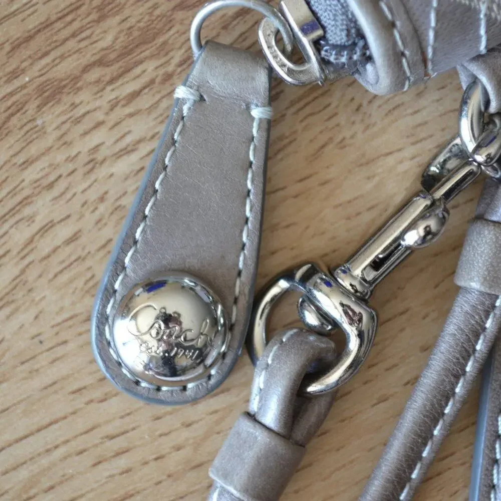 Coach wristlet silver