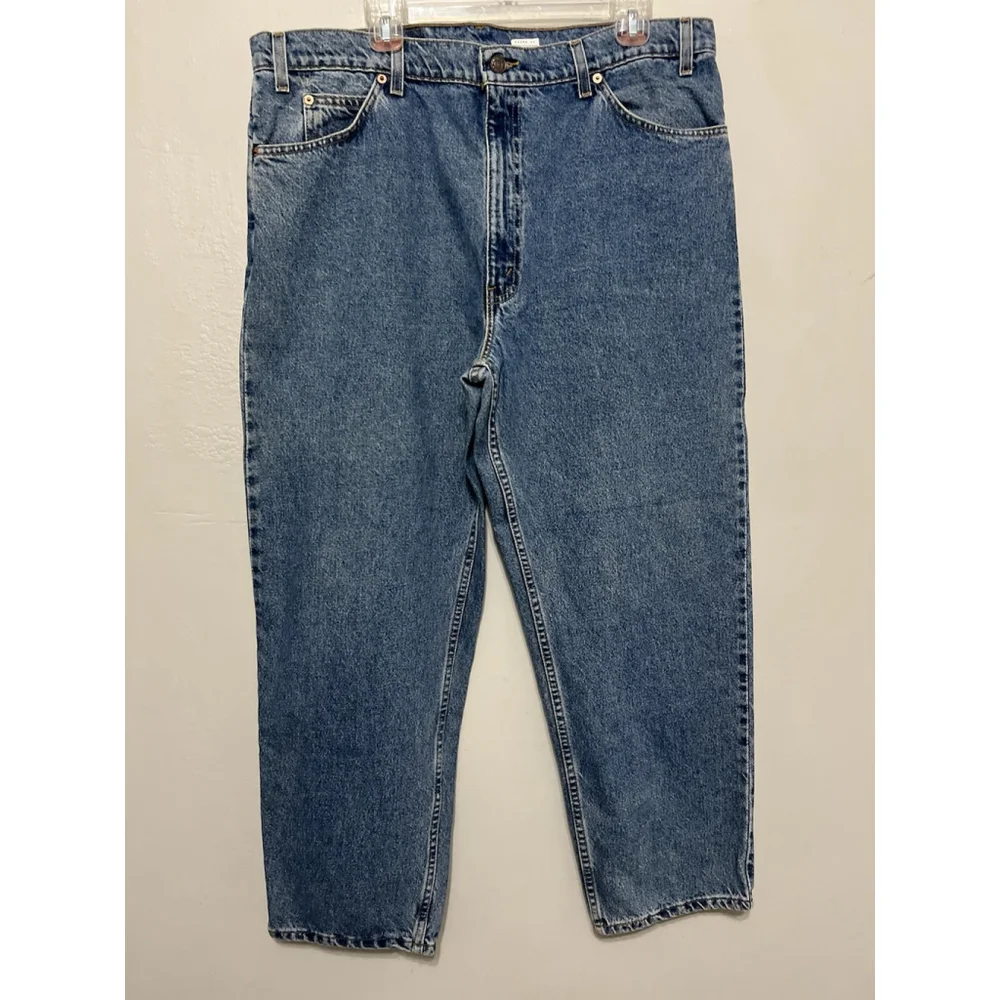 VTG 90s 1997 LEVIS LEVI’S USA‎ Mens 40 x 29 White Tan Jeans Denim Pants