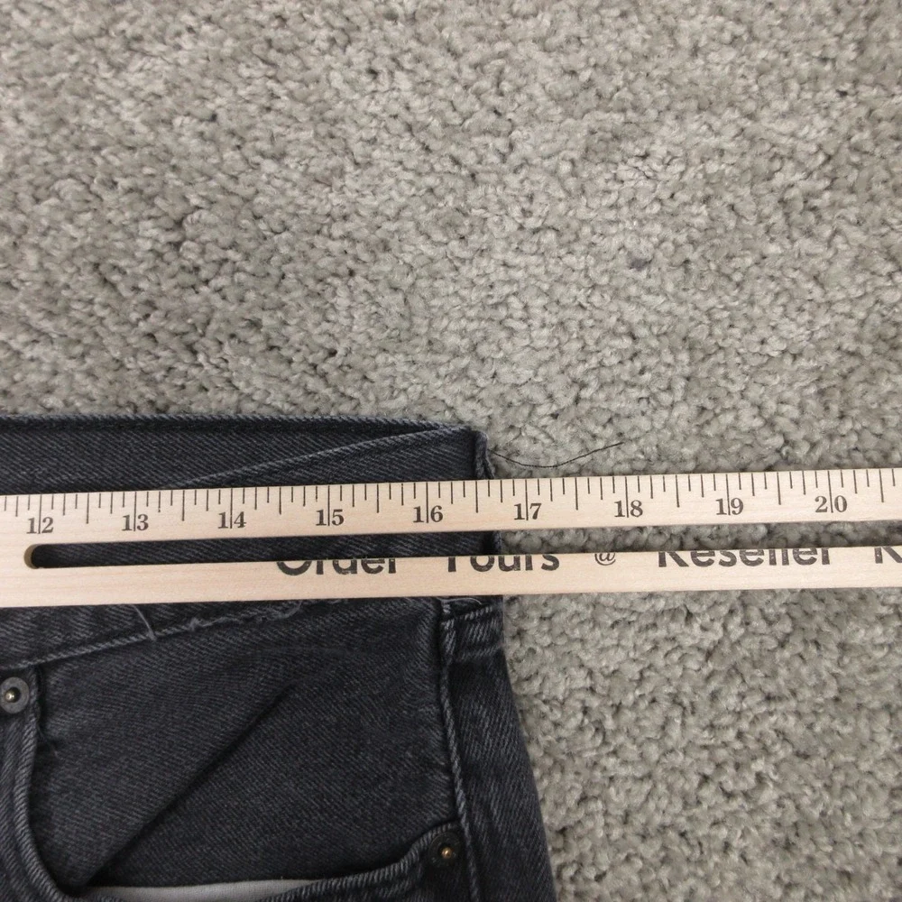 Levis Jeans Mens 33x25 (Tag 36x30) Black 501 Button Fly Original‎ Denim Pants