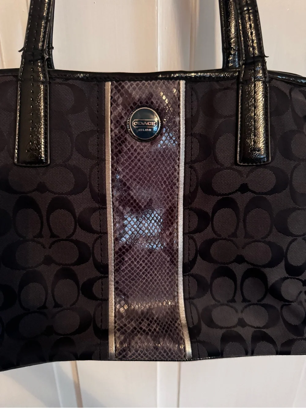 Coach signature jacquard