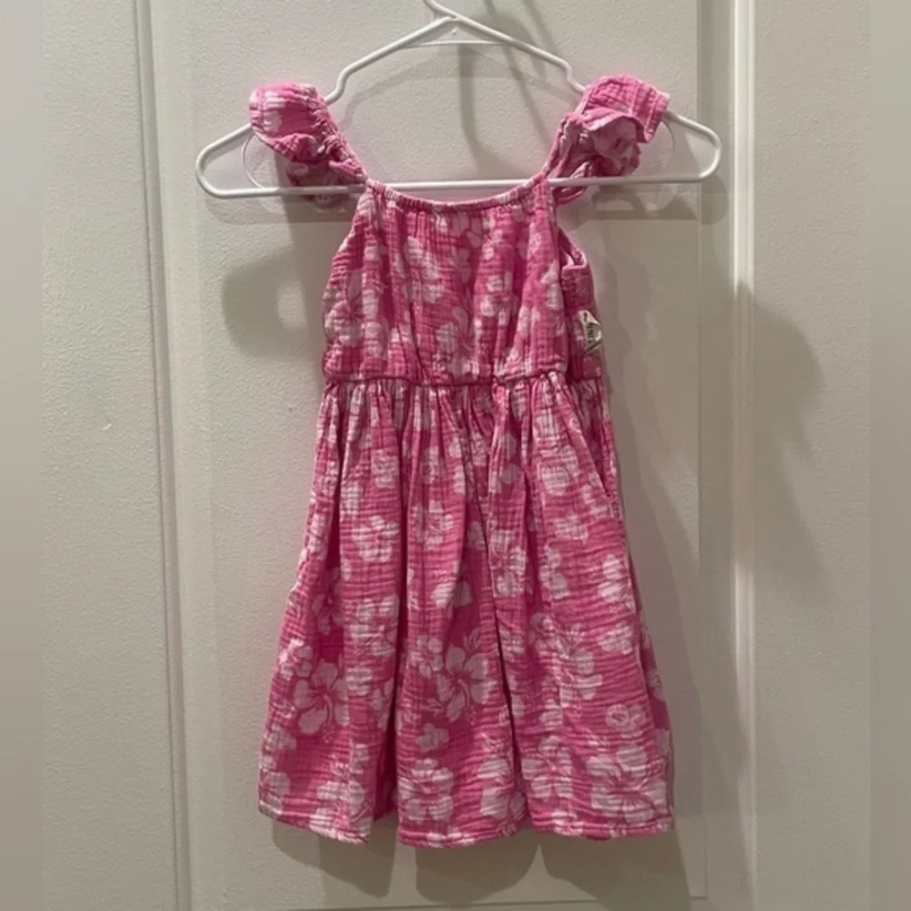 Disney Mickey & Friends Girls Minnie Pink Floral Dress