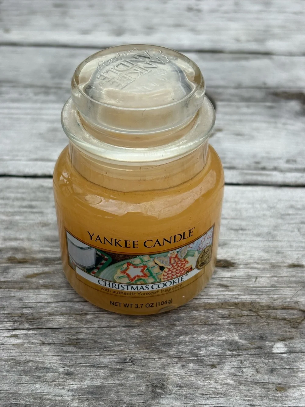 Yankee Candle Yellow Christmas Cookie Jar Candle