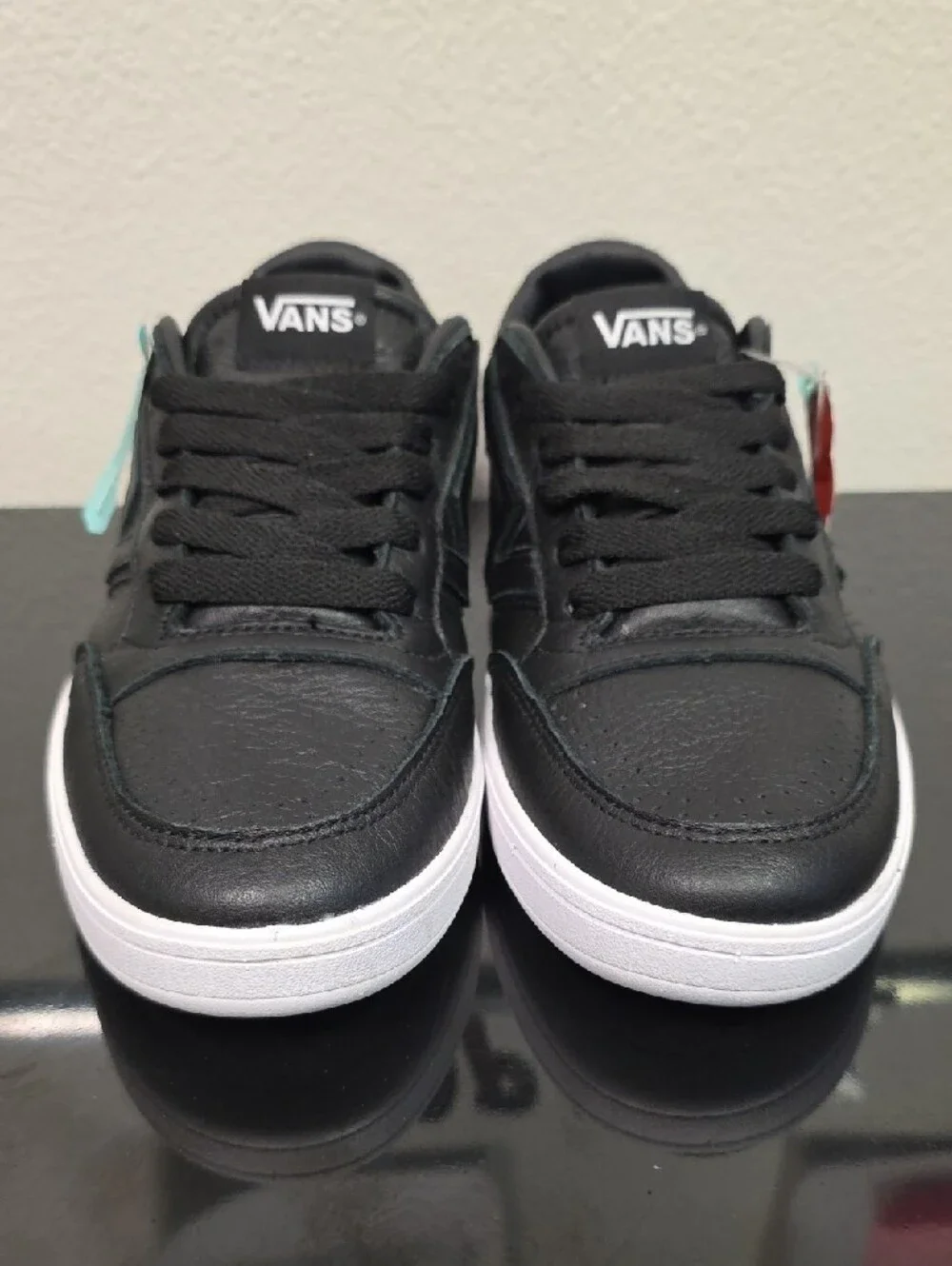 Vans black leather