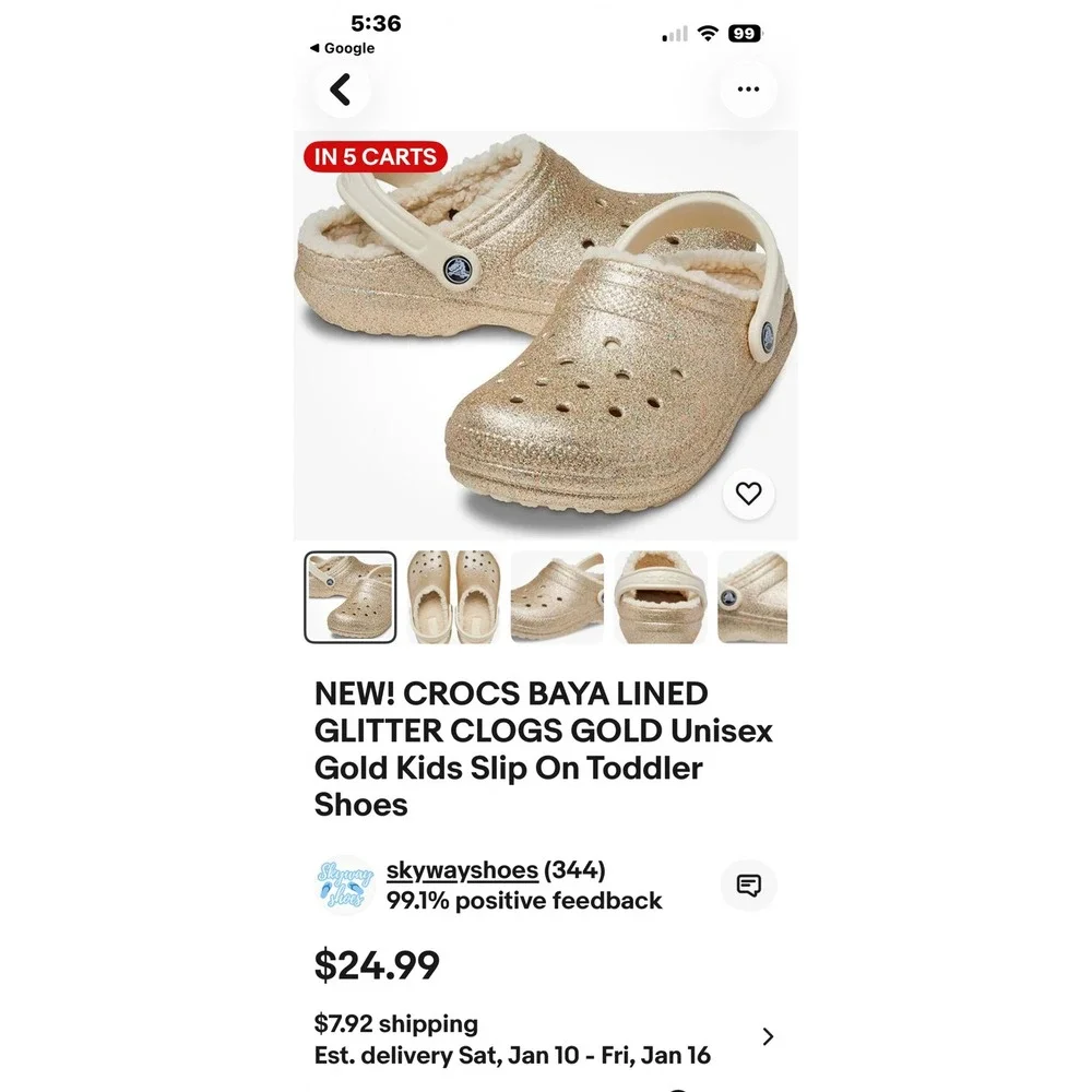 CROCS sparkle step