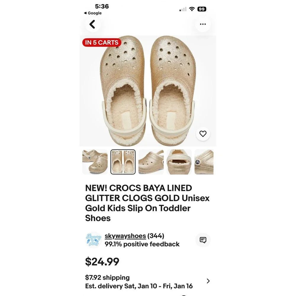 CROCS sparkle step