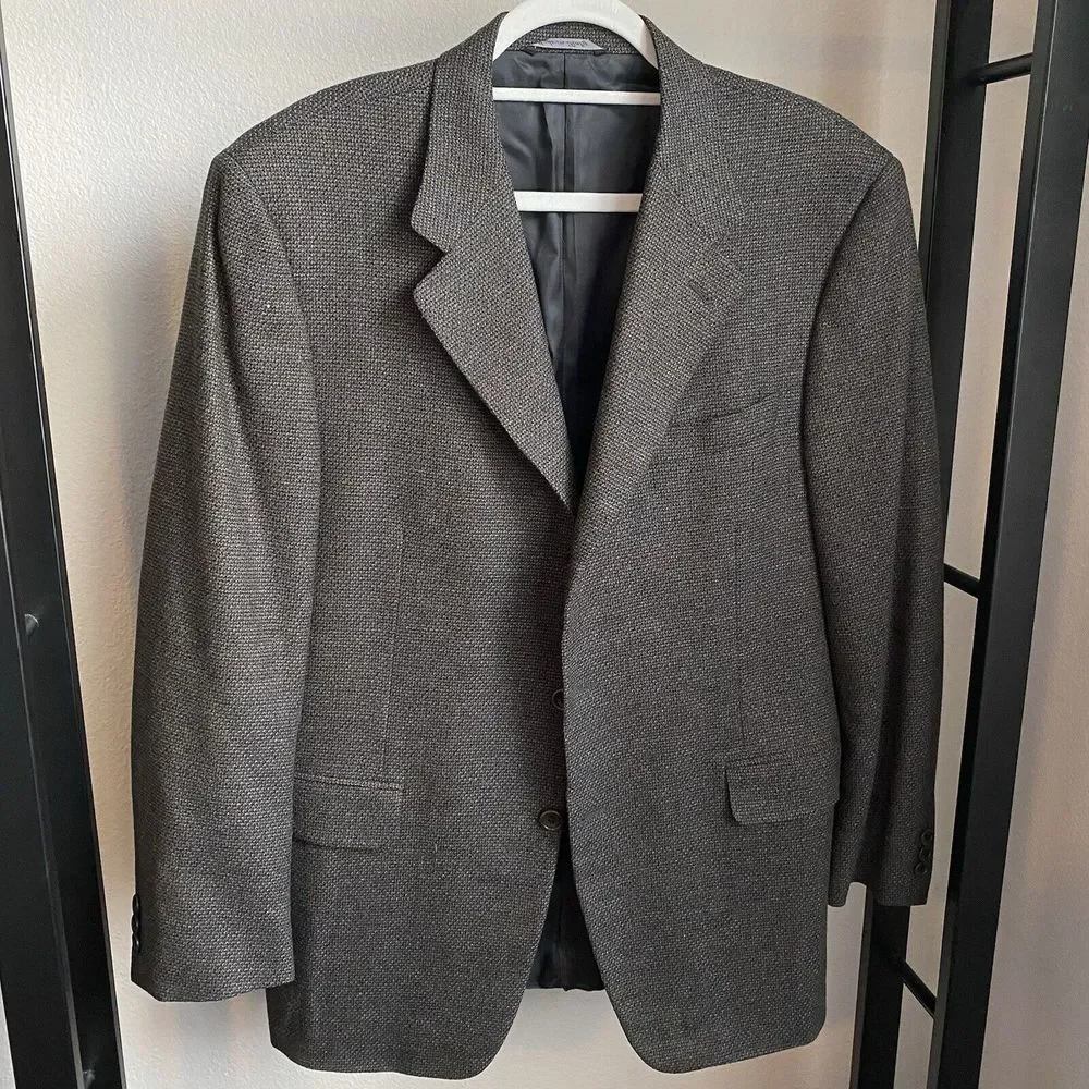 Canali‎ Proposta Men's Blazer Sport Coat 3 Button Jacket Wool Cashmere Size 50R
