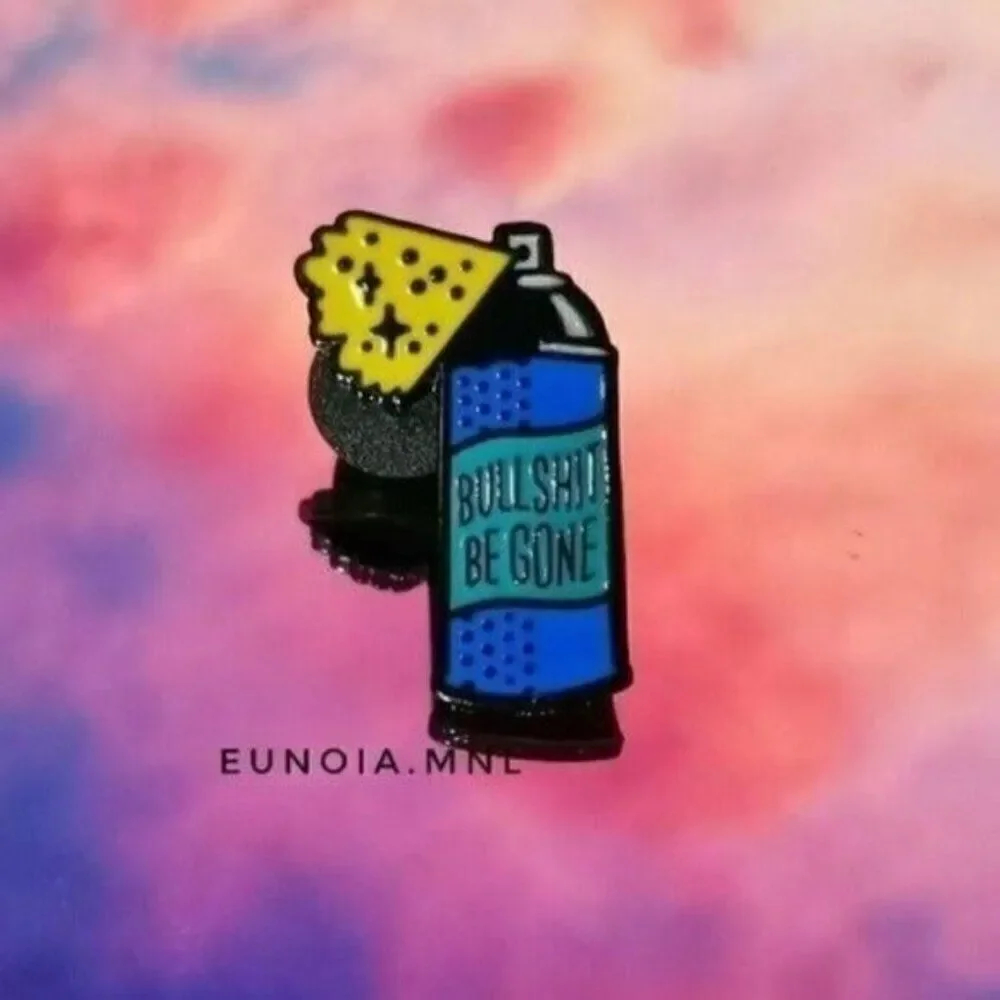 3/$20 Bs Be Gone Enamel Pin