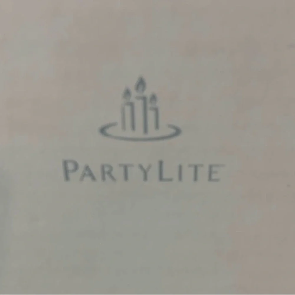 PartyLite frosted glass