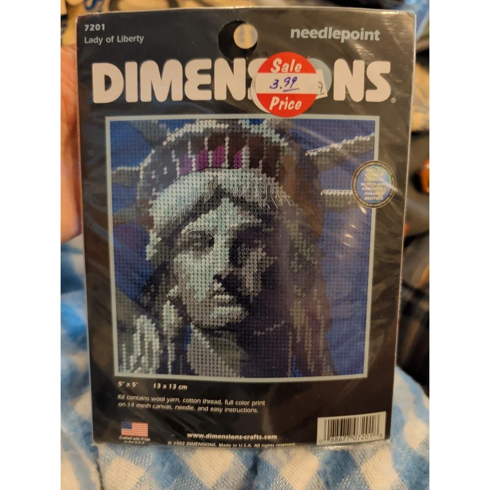 New Vintage needle point Kit Dimensions 5x5