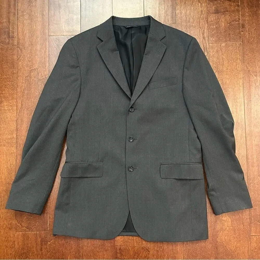 Banana Republic “Modern” Men's 100% Wool Gray Blazer, Size 40R
