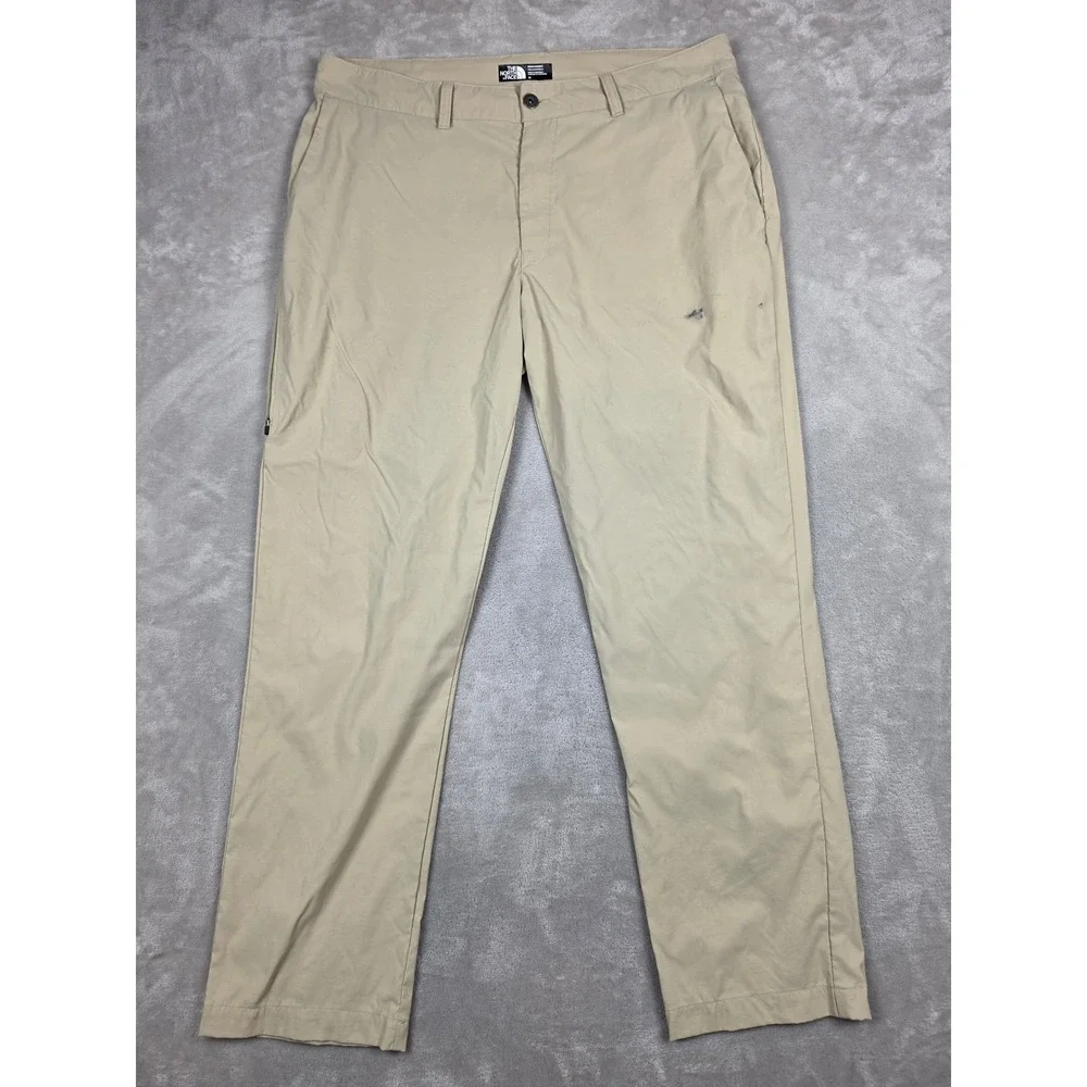 The North Face Rock Away Pants Mens 38x32 Tan Hiking Outdoor Stained F00CE6F