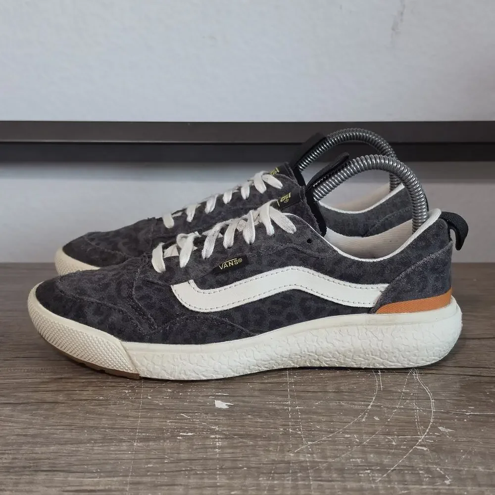 Vans UltraRange EXO SE Women's Athletic Skate Shoes Sneakers Size 7 Gray Cheetah