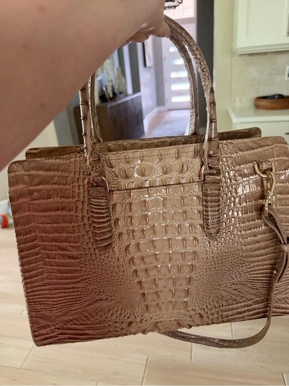Brahmin structured satchel