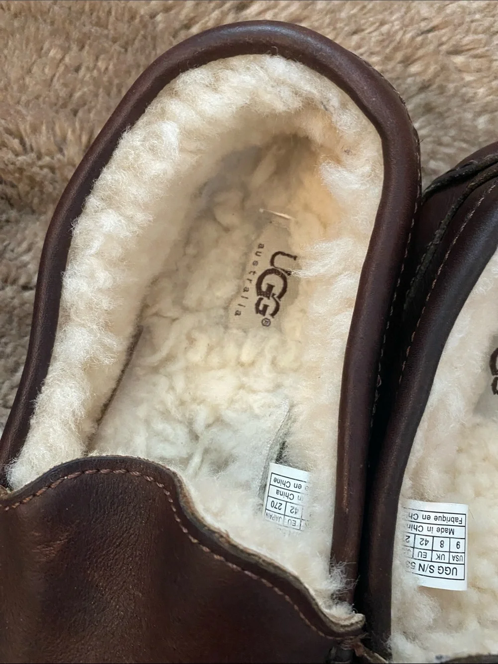 UGG soft leather