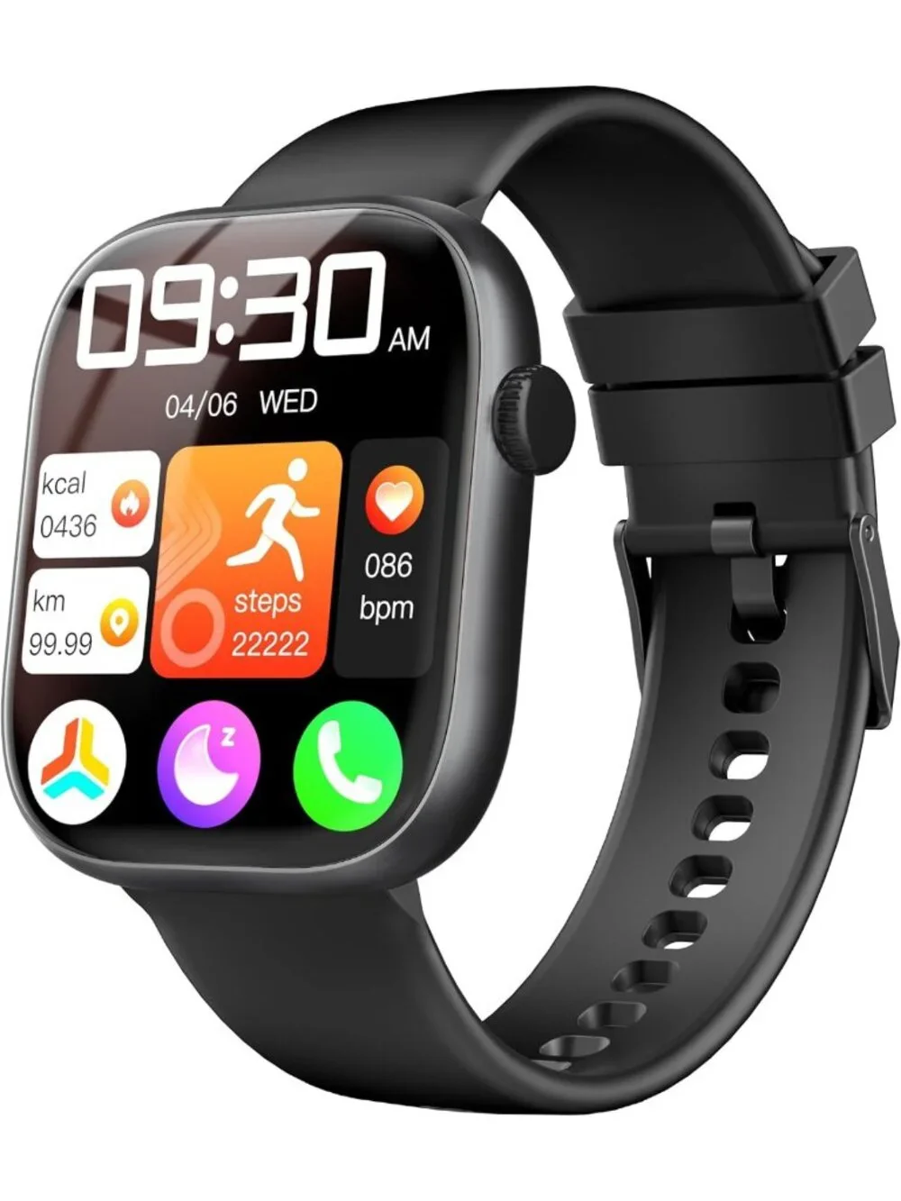 Stylish Smartwatch for Fitness & Sleep Tracking, 1.83” Touchscreen, Waterproof