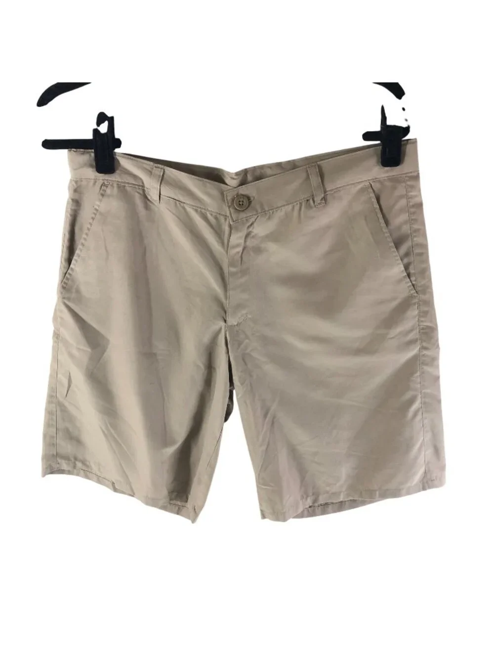 Chaps Boys Khaki Beige Performance School Shorts Size 16 Husky Flat Front