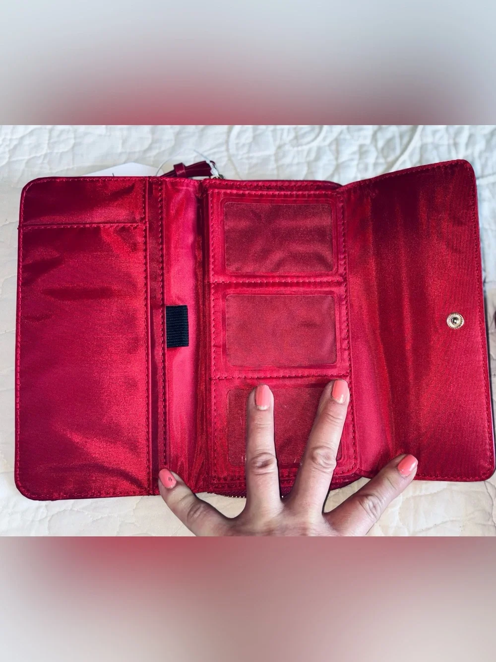 Time & Tru Red Wristlet Wallet | NWT *