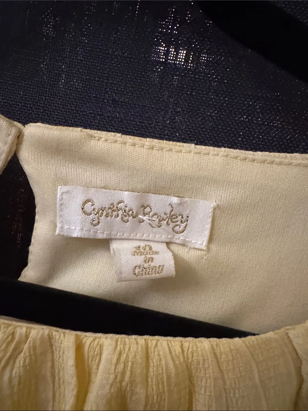 Cynthia Rowley light yellow