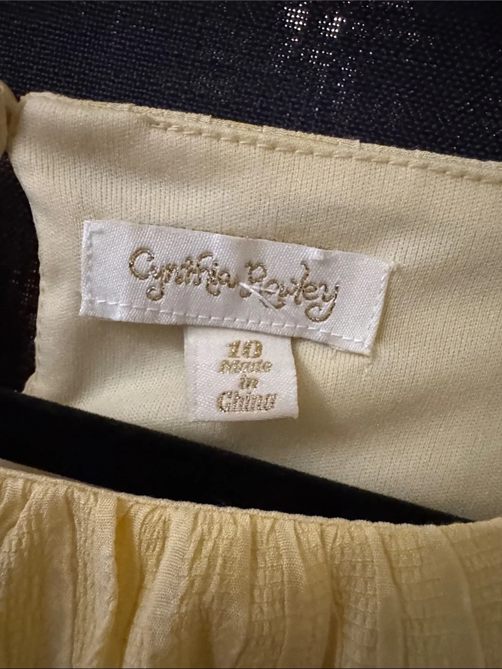 Cynthia Rowley light yellow