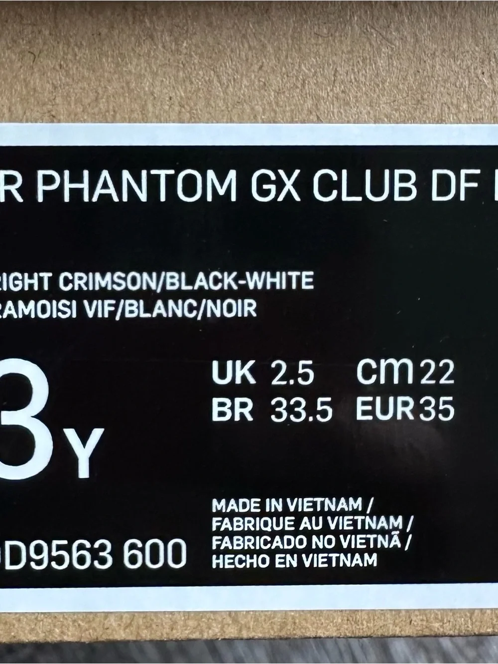 Nike jr phantom