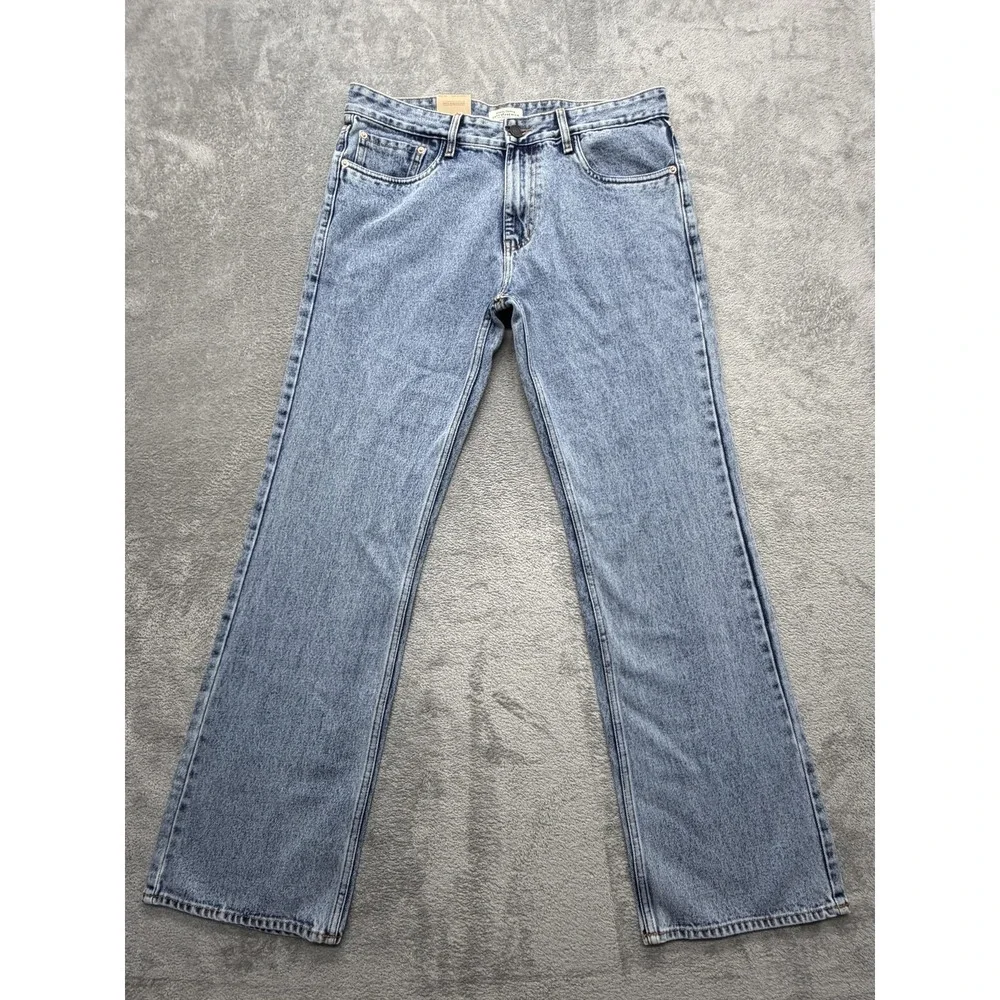 Levis 517 Jeans Mens 36x34 Blue Bootcut Slim Light Wash Denim