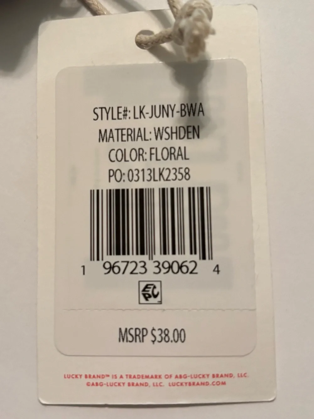 Lucky Brand denim floral