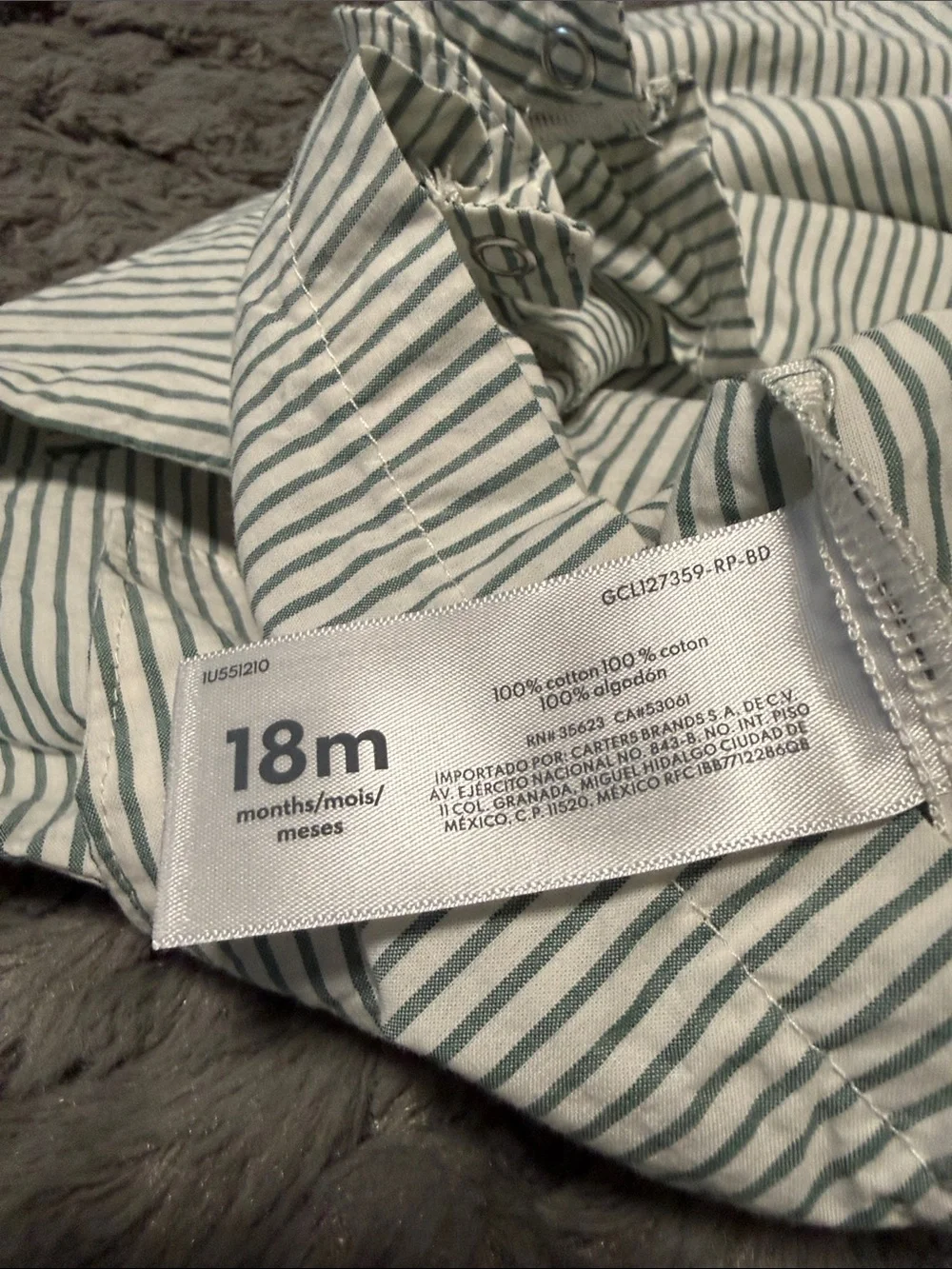 Carters lightweight striped