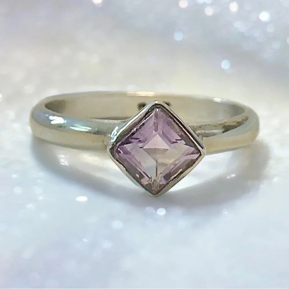 925 Sterling Silver amethyst sterling