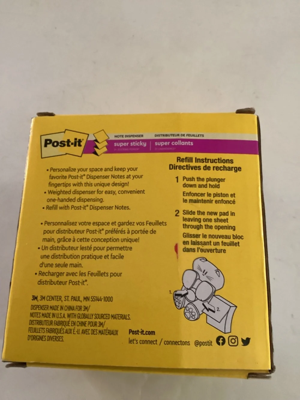 Post It kitty shaped